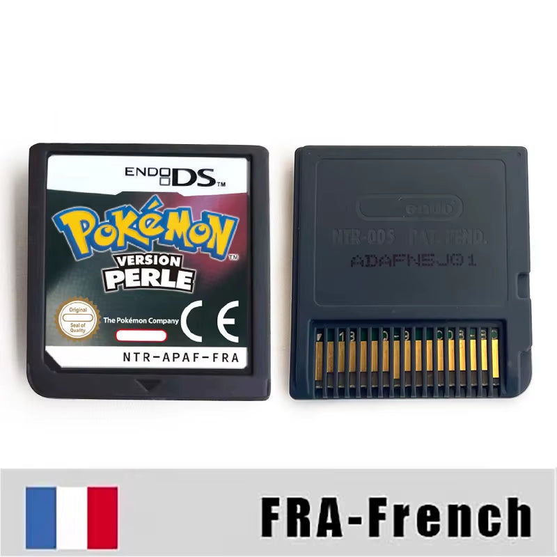 USA EUR NOE ESP ITA FRA Version Pokemon Heartgold Soulsilver Platinum Diamond Pearl Video Game Cardride for DS 2DS 3DS Console