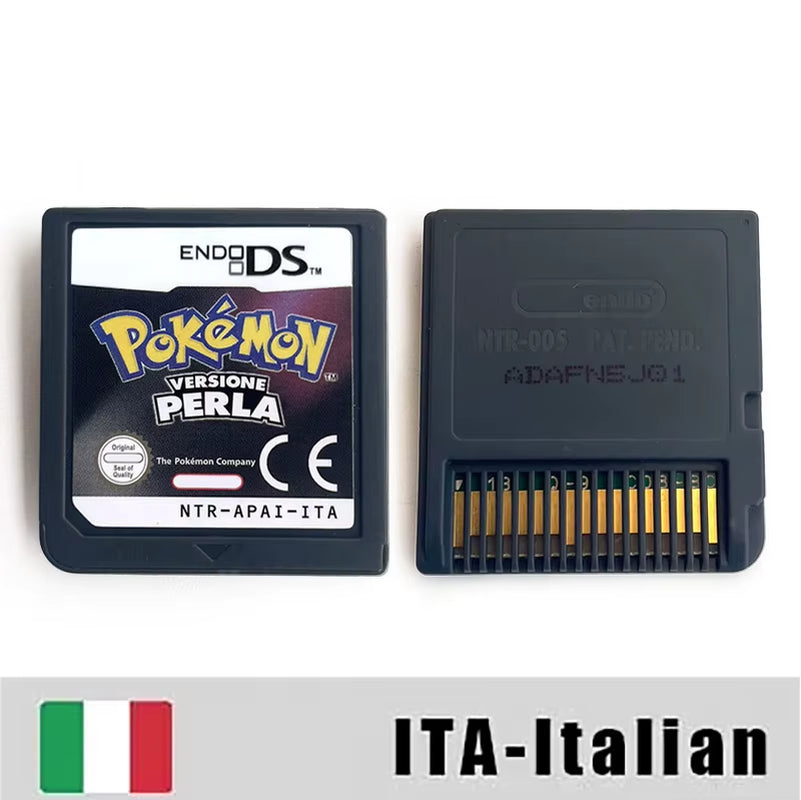 USA EUR NOE ESP ITA FRA Version Pokemon Heartgold Soulsilver Platinum Diamond Pearl Video Game Cardride for DS 2DS 3DS Console