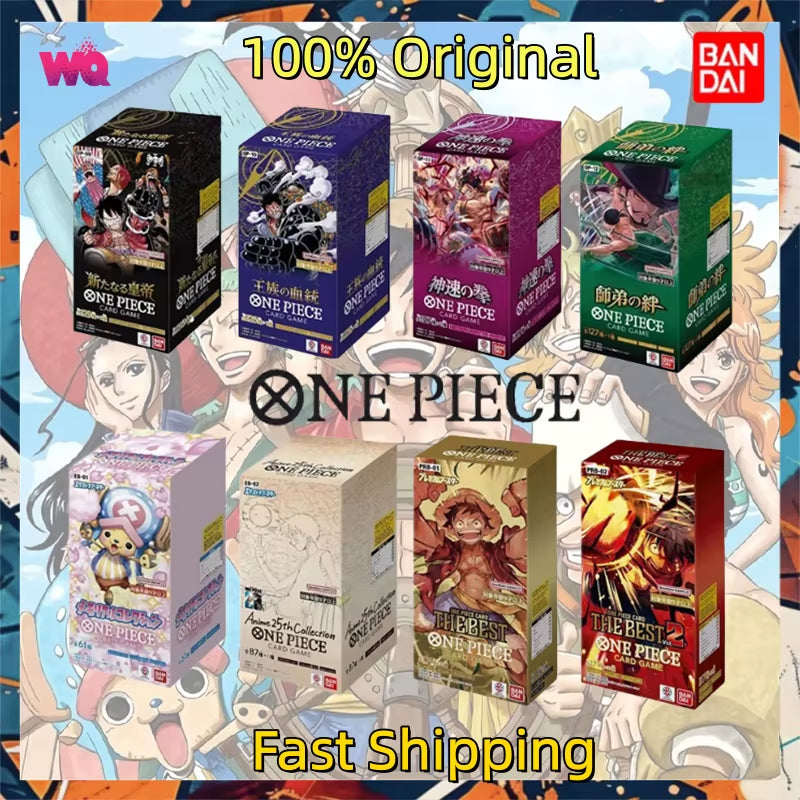 In Stock Bandai Genuine  Card OPCG God Speed Fist Luffy Pirate Group Seven Japanese Sealed Card Collection Toys Gift