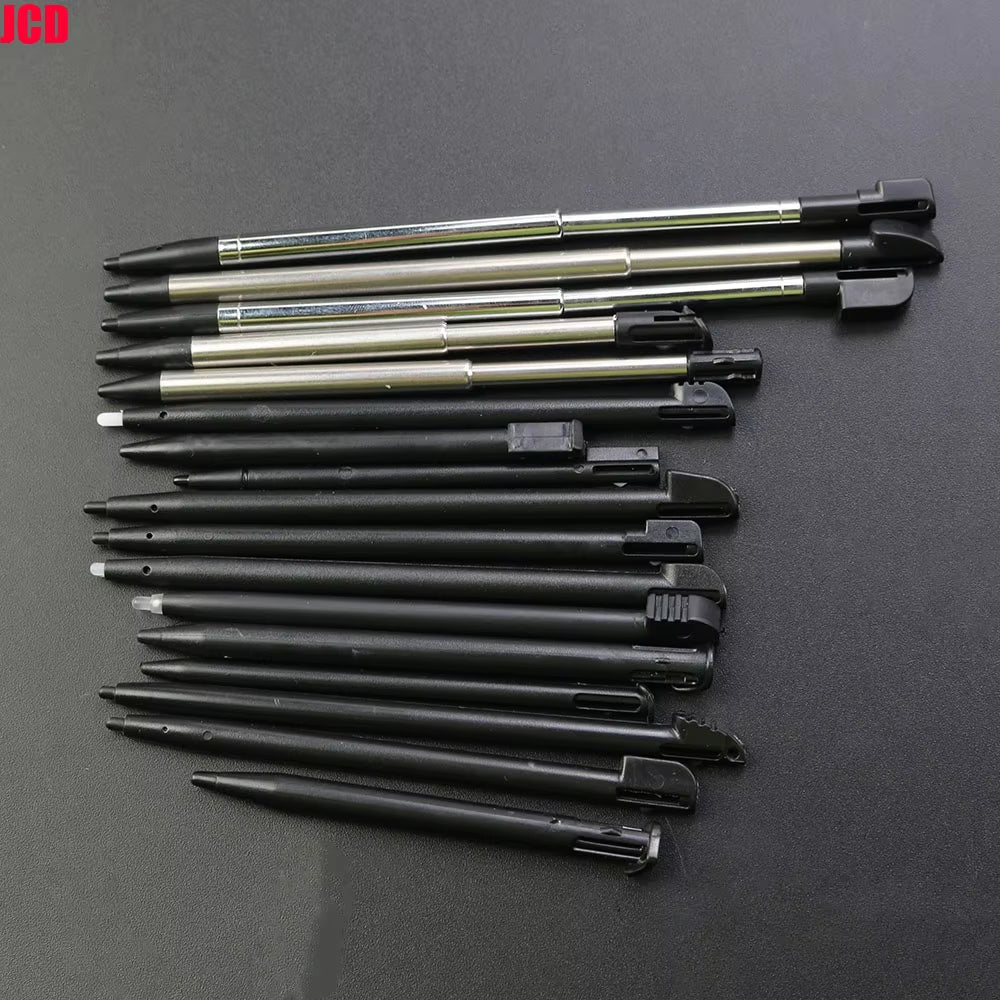 1Pcs Black Plastic Stylus Touch Screen Metal Telescopic Stylus Pen for 2DS 3DS New 2DS LL XL New 3DS XL LL for NDSL Ndsi NDS Wii