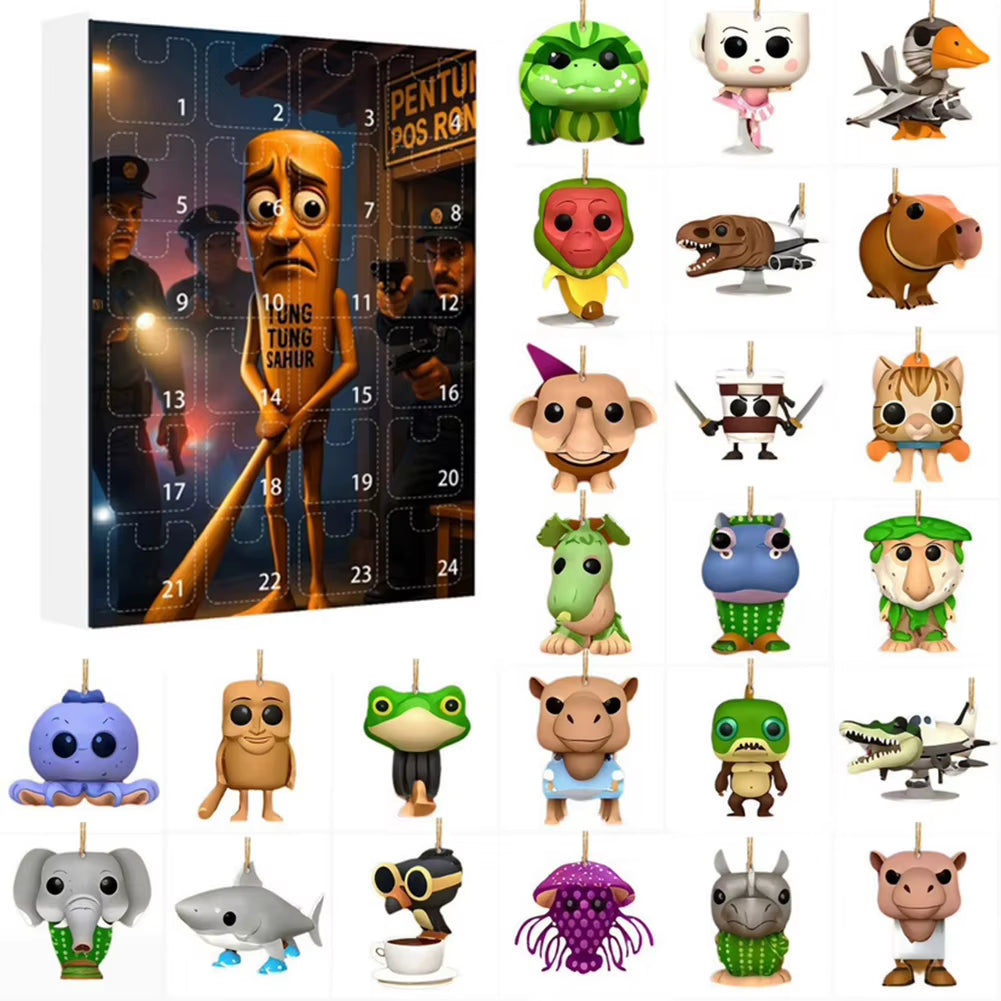 Tung Tung Sahur Character Blind Bag Characters Blind Boxes Guess Bag Mystery Box Toy Desktop Decoration Collection Ornaments