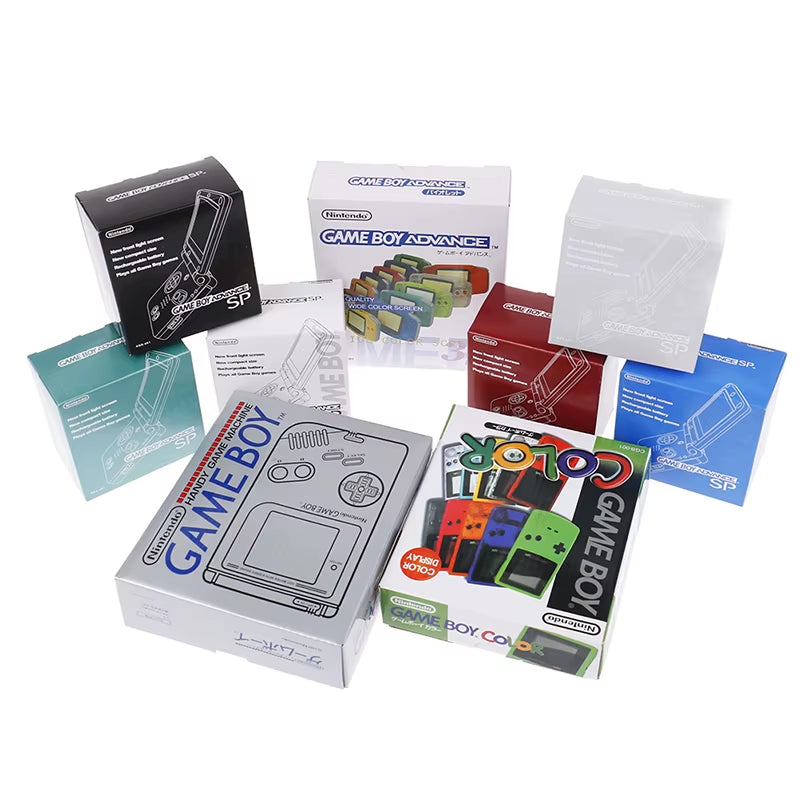 1PC for GBA/GBC/GBA SP/GB DMG Game Console New Packing Box Carton for Gameboy Advance New Packaging Protect Box