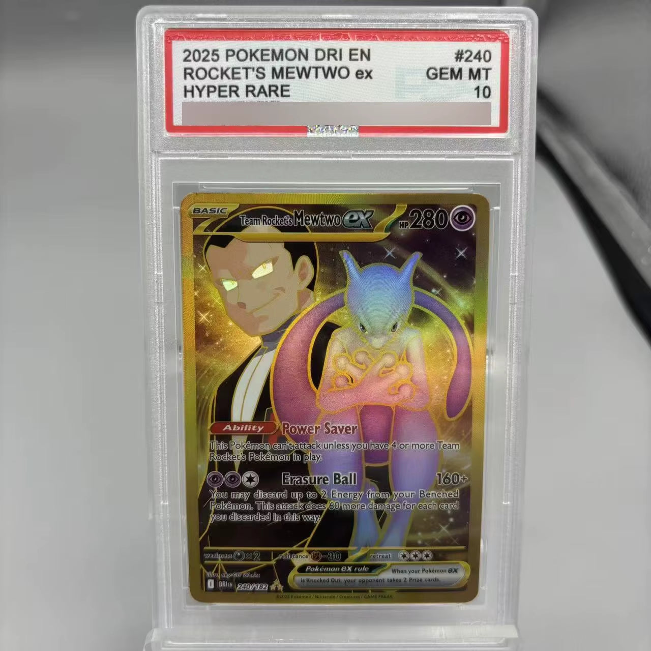 Diy 2025 PTCG Umbreon EX SV8A 10Points English Rating Card Eevee Japanese Copy Version Classic Anime Collection Cards Gift Toys