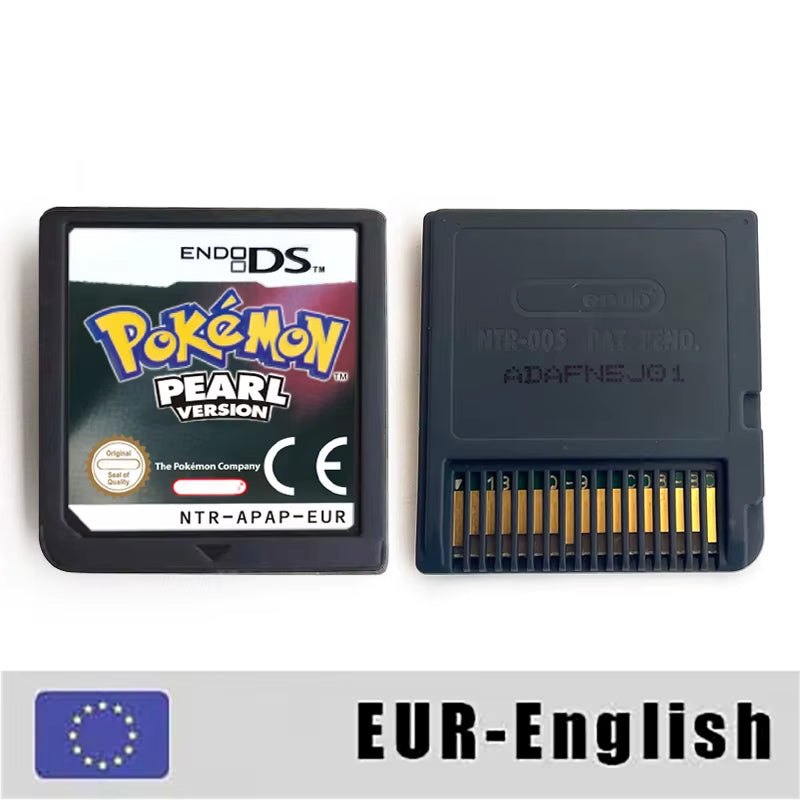 USA EUR NOE ESP ITA FRA Version Pokemon Heartgold Soulsilver Platinum Diamond Pearl Video Game Cardride for DS 2DS 3DS Console