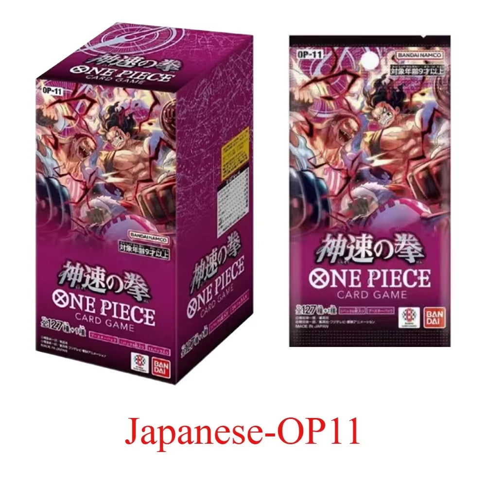 In Stock Bandai Genuine  Card OPCG God Speed Fist Luffy Pirate Group Seven Japanese Sealed Card Collection Toys Gift