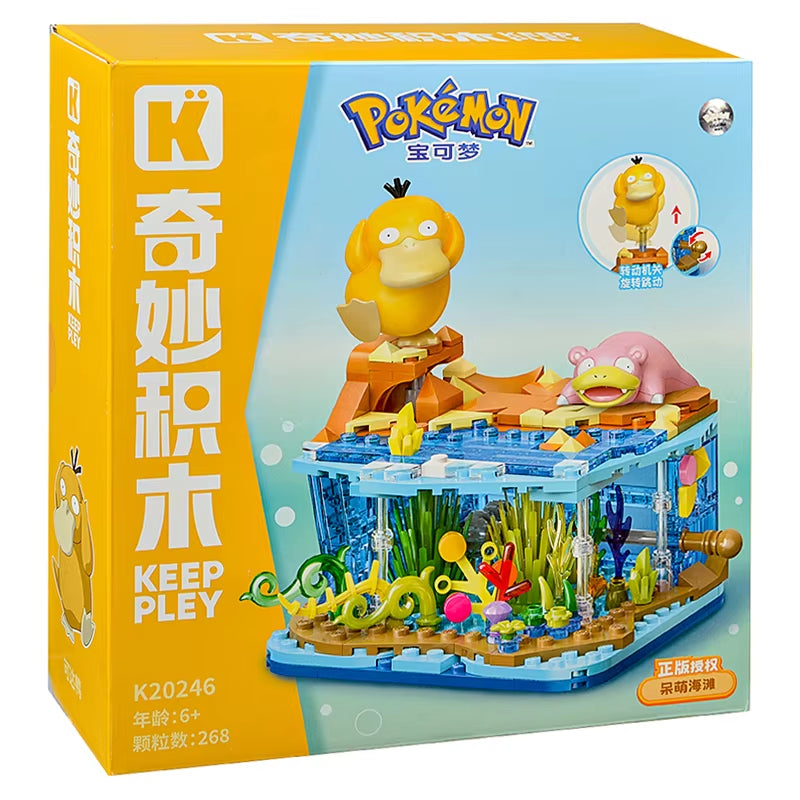 New Original Pokemon Anime Figure Model Pikachu Sylveon Togepi Building Block Toys Home Decoration Plant Potted Flower Brick Toy