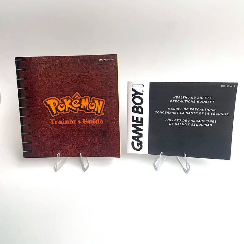 Battery save Cart Pokemon Crystal Gold Blue Green Red Silver Yellow Inner Tray Option Game Cartridge Manual in Box for GBC