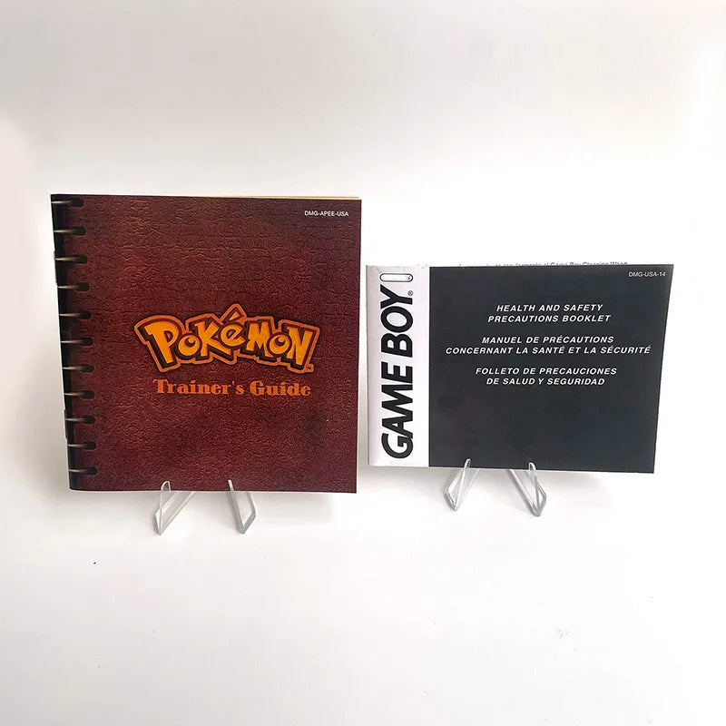 Battery save Cart Pokemon Crystal Gold Blue Green Red Silver Yellow Inner Tray Option Game Cartridge Manual in Box for GBC