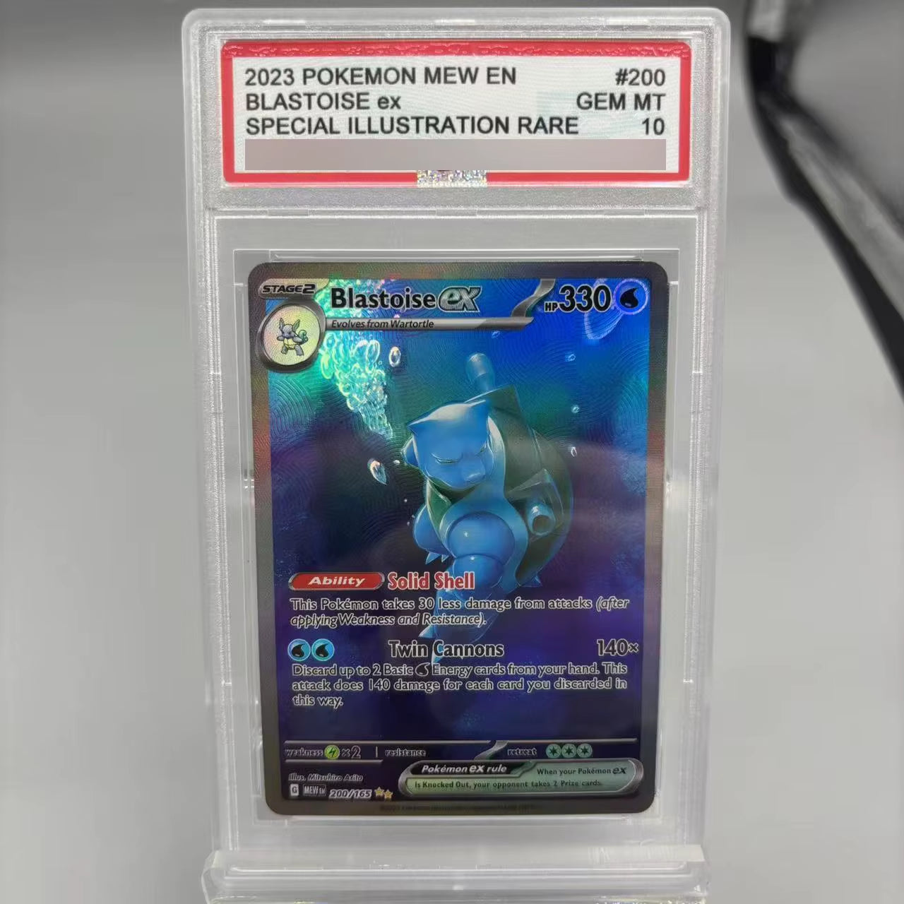 Diy 2025 PTCG Umbreon EX SV8A 10Points English Rating Card Eevee Japanese Copy Version Classic Anime Collection Cards Gift Toys