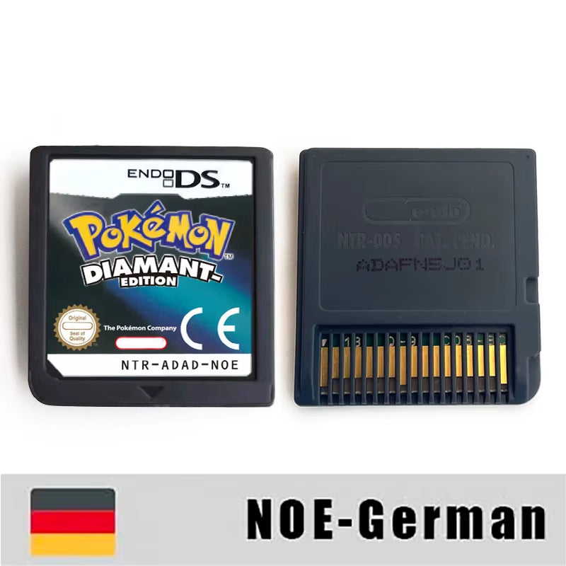 USA EUR NOE ESP ITA FRA Version Pokemon Heartgold Soulsilver Platinum Diamond Pearl Video Game Cardride for DS 2DS 3DS Console