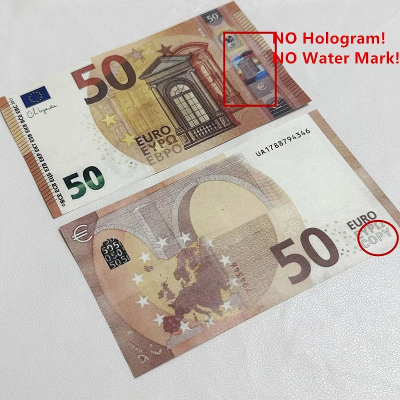 Billetes Euro de Juguete