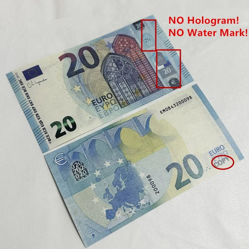 Billetes Euro de Juguete