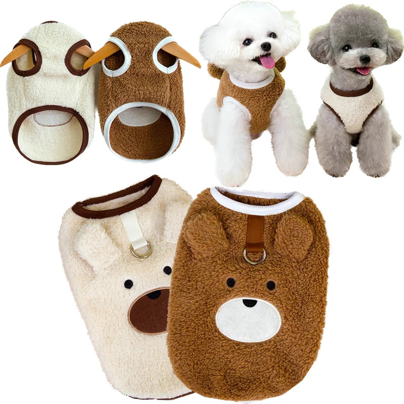Chaleco de Forro Polar para Perros Pequeños – Ropa de Invierno Cálida y Cómoda