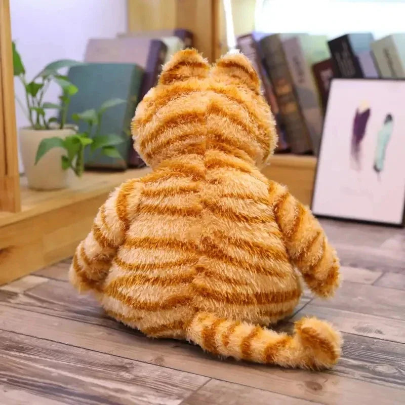 Cute Fat Orange Plush Cat Stuffed Animals Toy Soft Yellowtabby Cat Plushies Cartoon Anime Plush Toy Funny Kid Birthday Gift