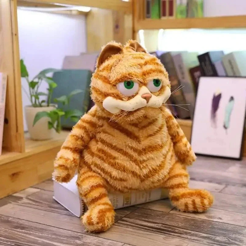 Cute Fat Orange Plush Cat Stuffed Animals Toy Soft Yellowtabby Cat Plushies Cartoon Anime Plush Toy Funny Kid Birthday Gift