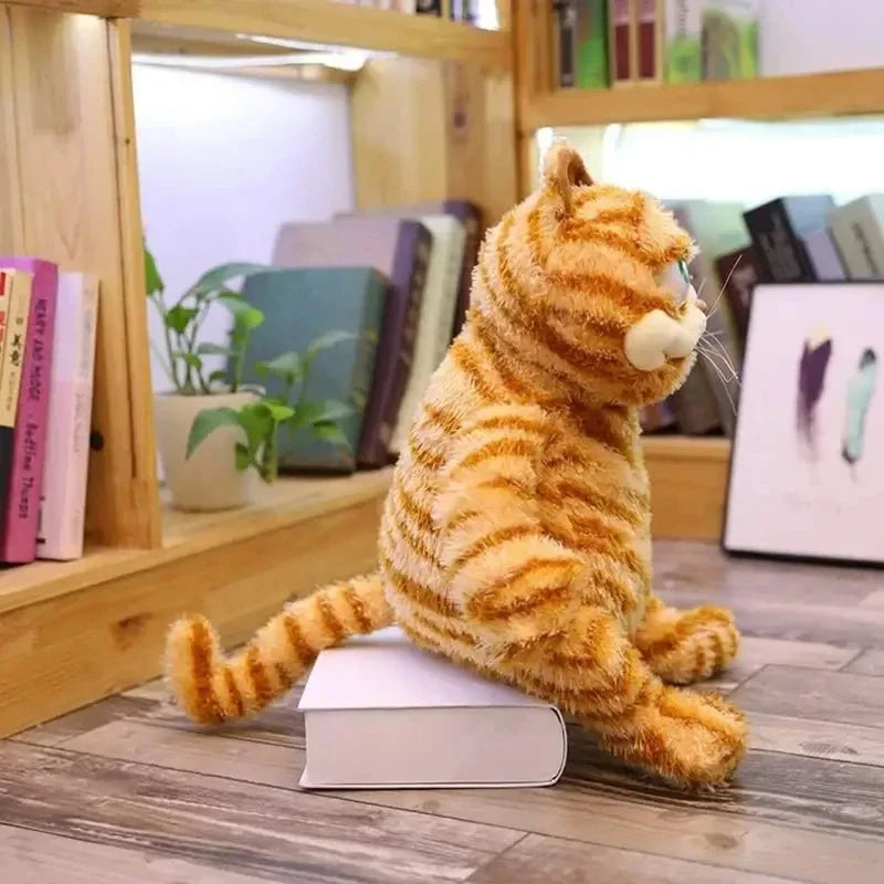Cute Fat Orange Plush Cat Stuffed Animals Toy Soft Yellowtabby Cat Plushies Cartoon Anime Plush Toy Funny Kid Birthday Gift