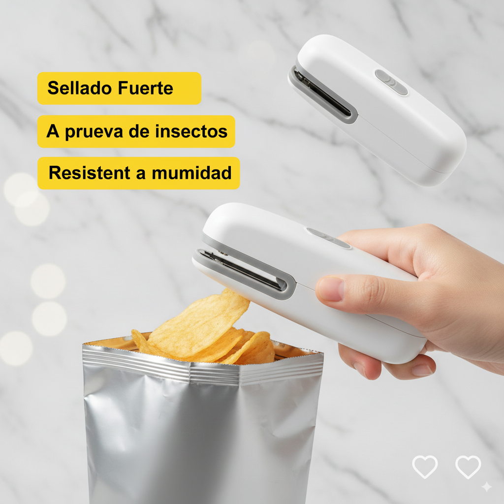 Mini Sellador Térmico Portátil para Bolsas – Sellado Rápido y Hermético