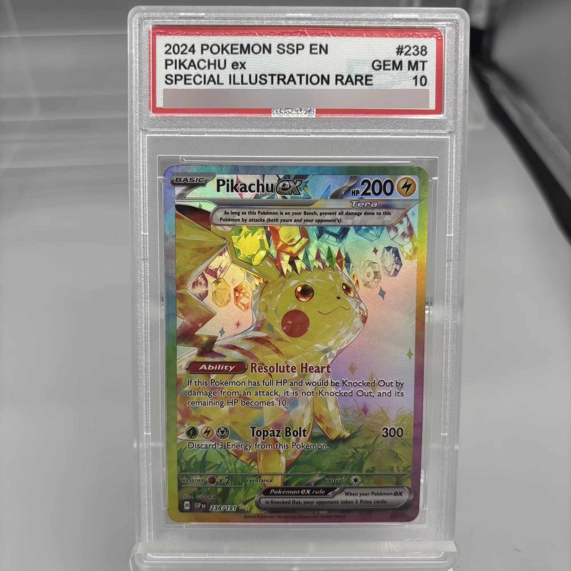 Diy 2025 PTCG Umbreon EX SV8A 10Points English Rating Card Eevee Japanese Copy Version Classic Anime Collection Cards Gift Toys