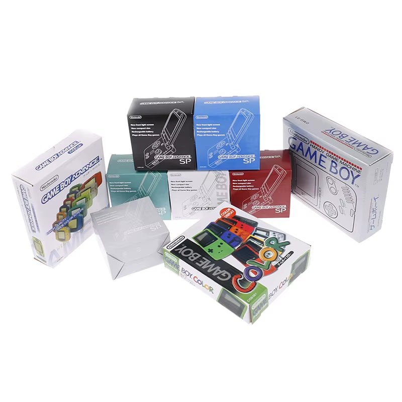 1PC for GBA/GBC/GBA SP/GB DMG Game Console New Packing Box Carton for Gameboy Advance New Packaging Protect Box