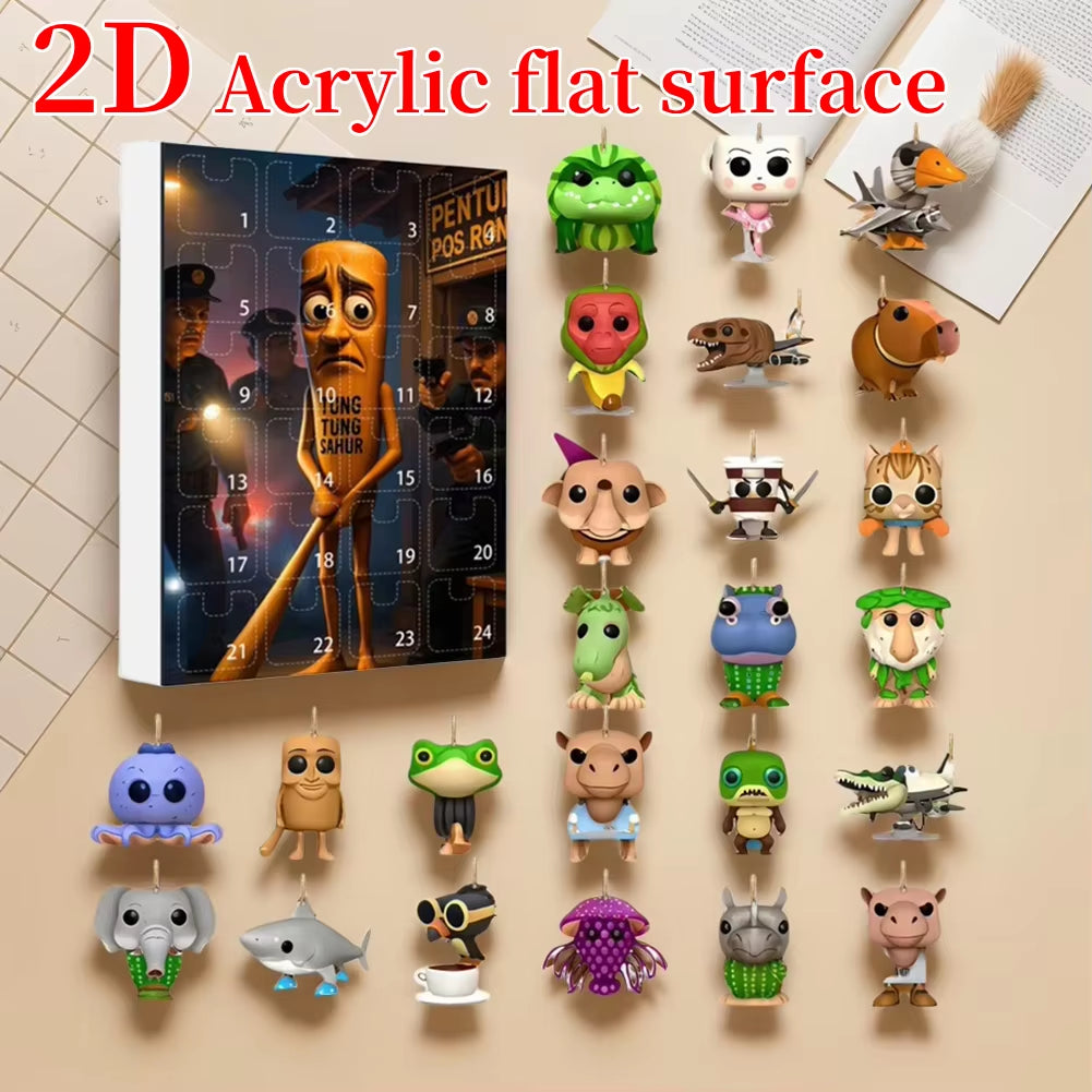 Tung Tung Sahur Character Blind Bag Characters Blind Boxes Guess Bag Mystery Box Toy Desktop Decoration Collection Ornaments