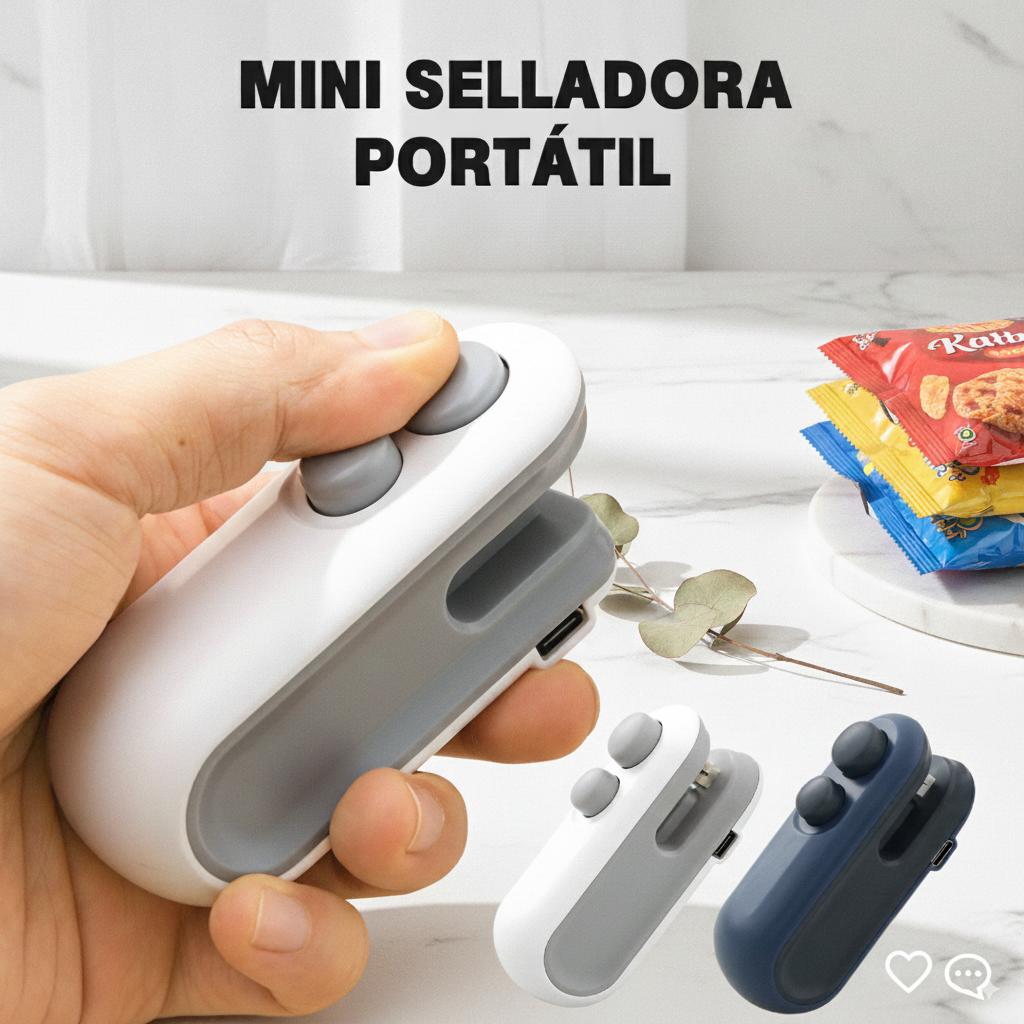 Mini Sellador Térmico Portátil para Bolsas – Sellado Rápido y Hermético